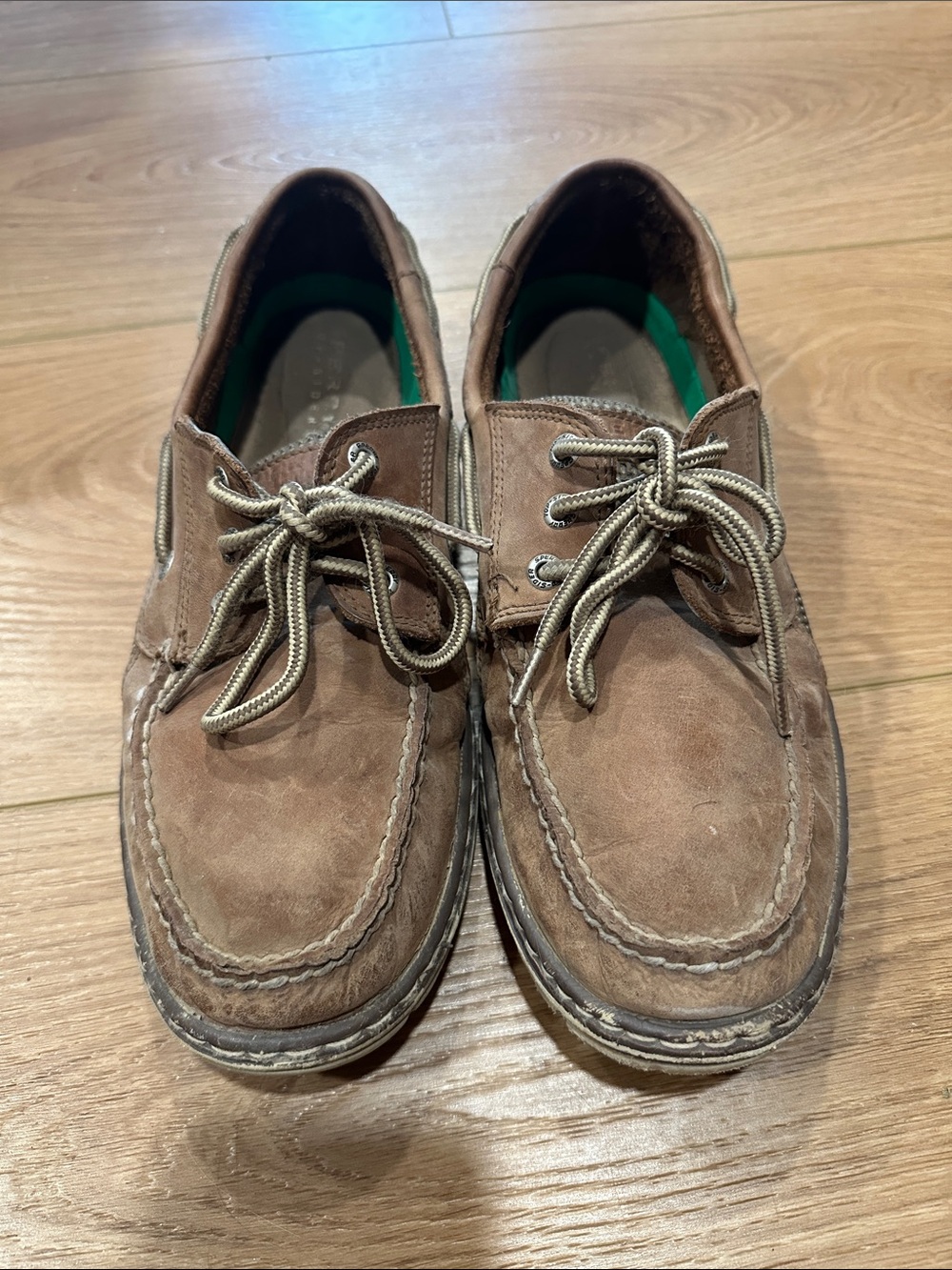 Men's Brown Leather Sperry Boat Shoes
